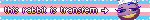 this rabbit is transfem
